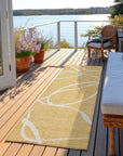 LOOMLAN Rugs Mirelle Gold Washable Indoor-Outdoor Rug