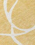 LOOMLAN Rugs Mirelle Gold Washable Indoor-Outdoor Rug