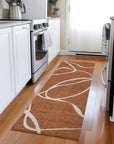 LOOMLAN Rugs Mirelle Orange Washable Indoor-Outdoor Rug