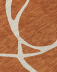 LOOMLAN Rugs Mirelle Orange Washable Indoor-Outdoor Rug