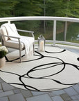 LOOMLAN Rugs Mirelle White Washable Indoor-Outdoor Rug