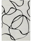 LOOMLAN Rugs Mirelle White Washable Indoor-Outdoor Rug
