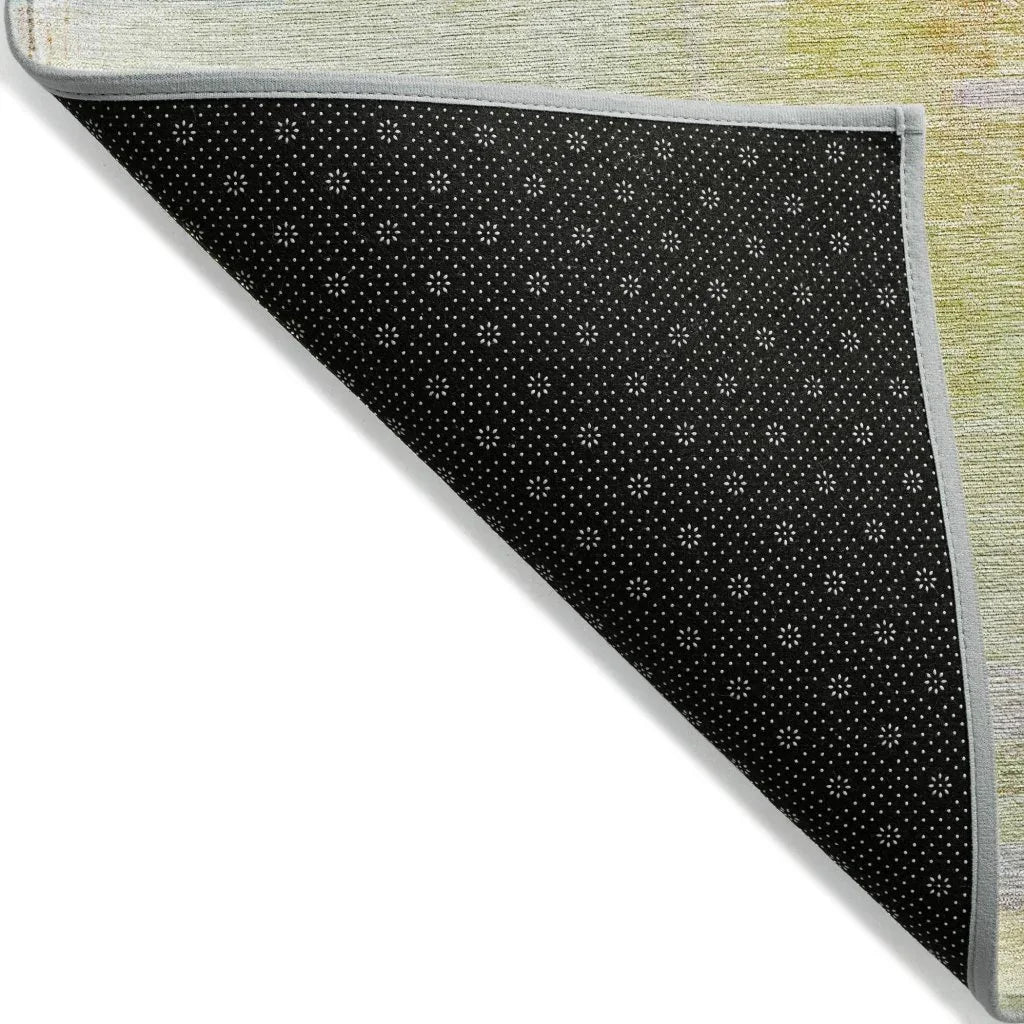 LOOMLAN Rugs Mireya Green Washable Indoor-Outdoor Rug