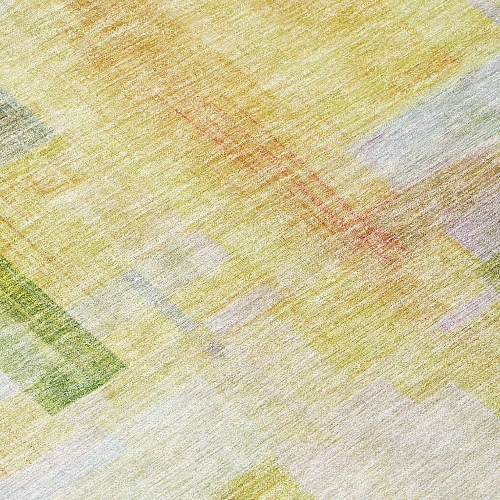 LOOMLAN Rugs Mireya Green Washable Indoor-Outdoor Rug
