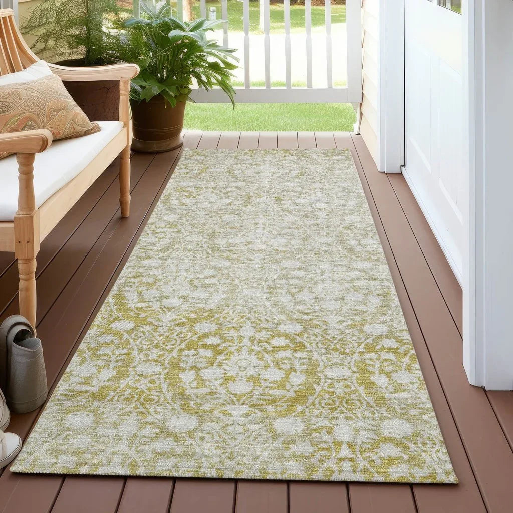 LOOMLAN Rugs Monavia Gold Washable Indoor-Outdoor Rug