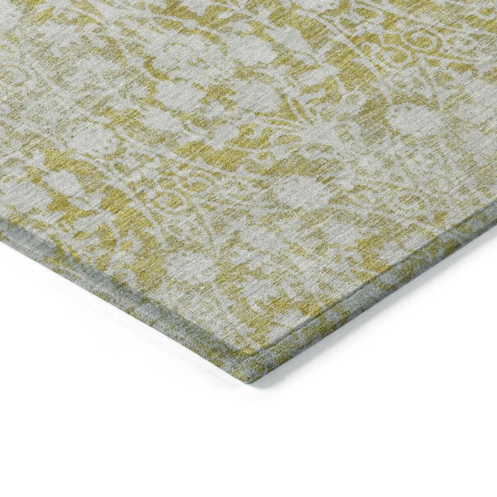 LOOMLAN Rugs Monavia Gold Washable Indoor-Outdoor Rug