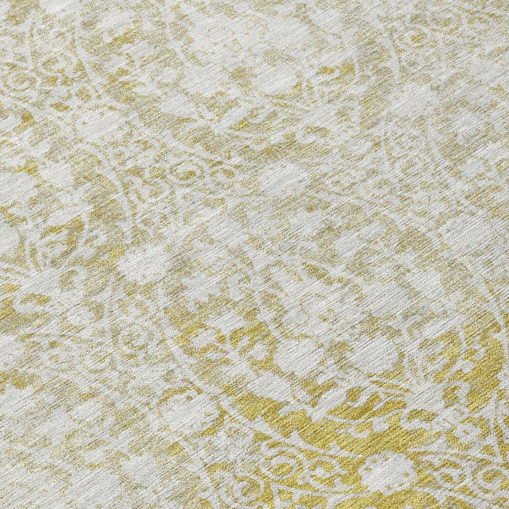 LOOMLAN Rugs Monavia Gold Washable Indoor-Outdoor Rug