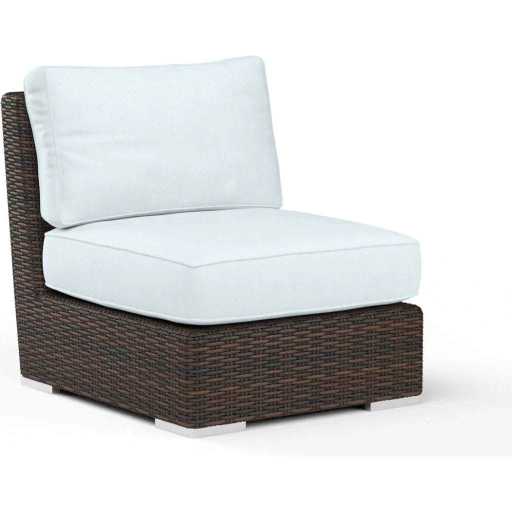 Montecito Sunbrella Armless Outdoor Club Chair - LOOMLAN - Sunset West - Outdoor Accent Chairs