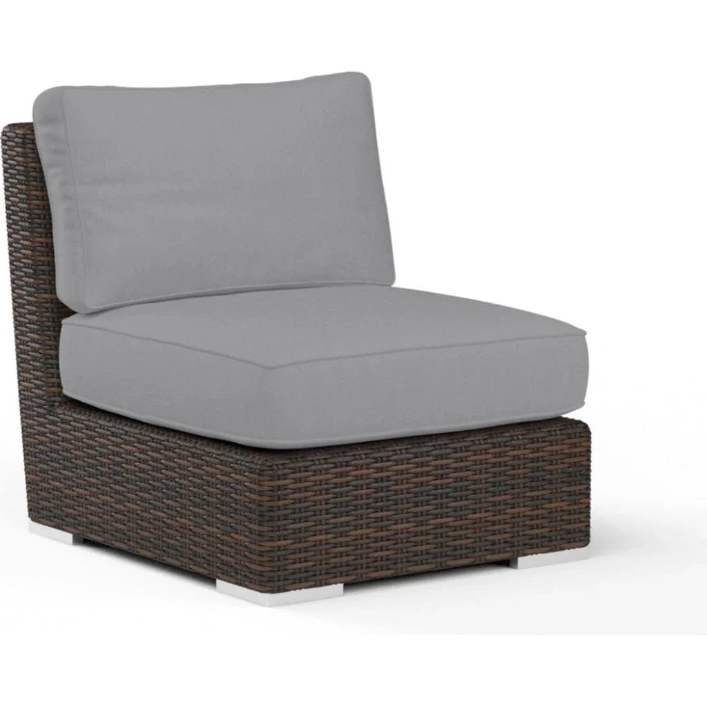 Montecito Sunbrella Armless Outdoor Club Chair - LOOMLAN - Sunset West - Outdoor Accent Chairs