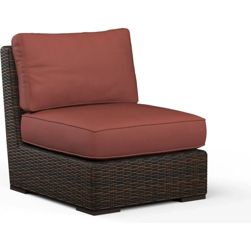 Montecito Sunbrella Armless Outdoor Club Chair - LOOMLAN - Sunset West - Outdoor Accent Chairs