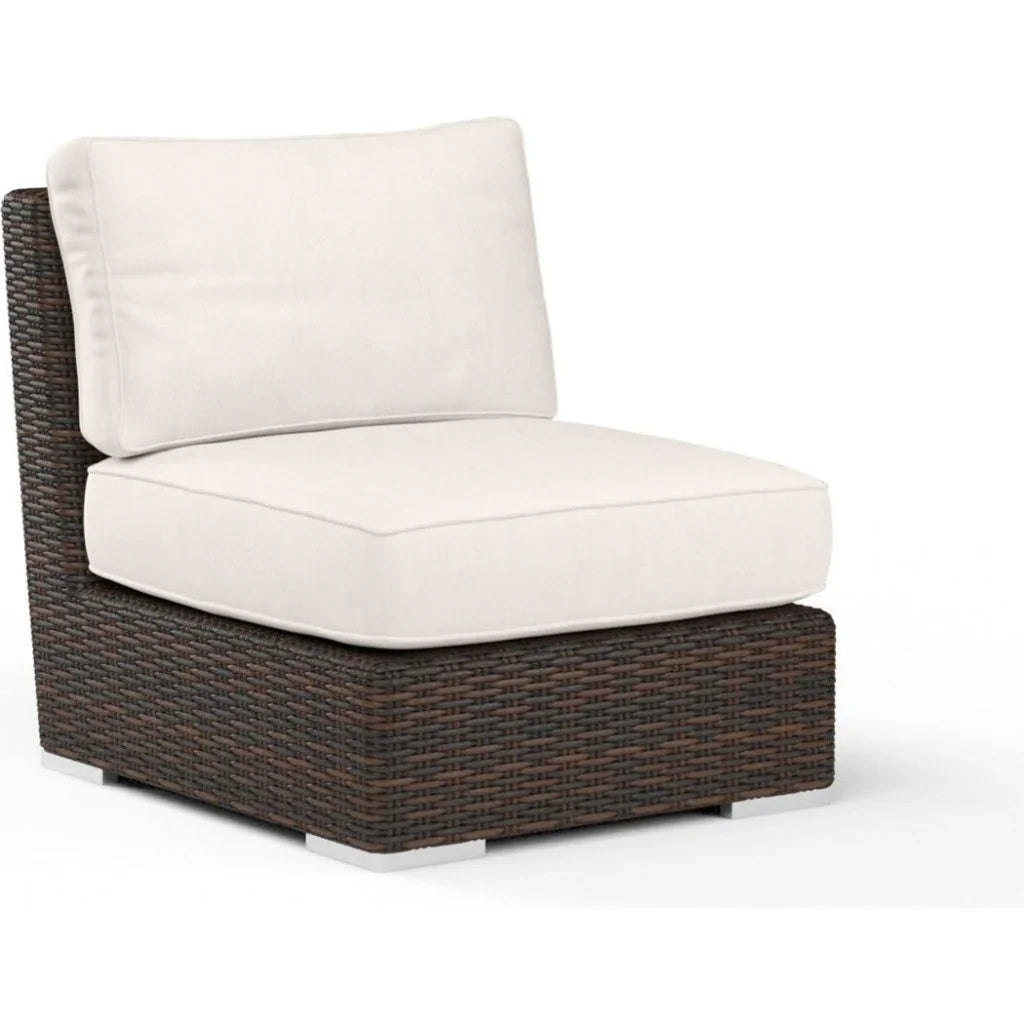 Montecito Sunbrella Armless Outdoor Club Chair - LOOMLAN - Sunset West - Outdoor Accent Chairs