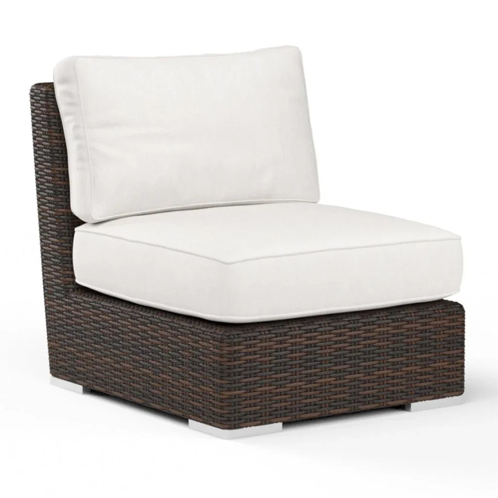 Montecito Sunbrella Armless Outdoor Club Chair - LOOMLAN - Sunset West - Outdoor Accent Chairs