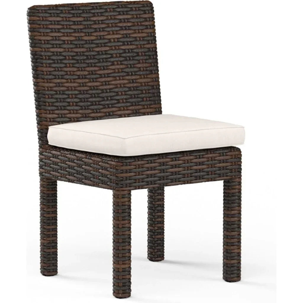 Montecito Sunbrella Armless Outdoor Dining Chair 2PC - LOOMLAN - Sunset West - Outdoor Dining Chairs