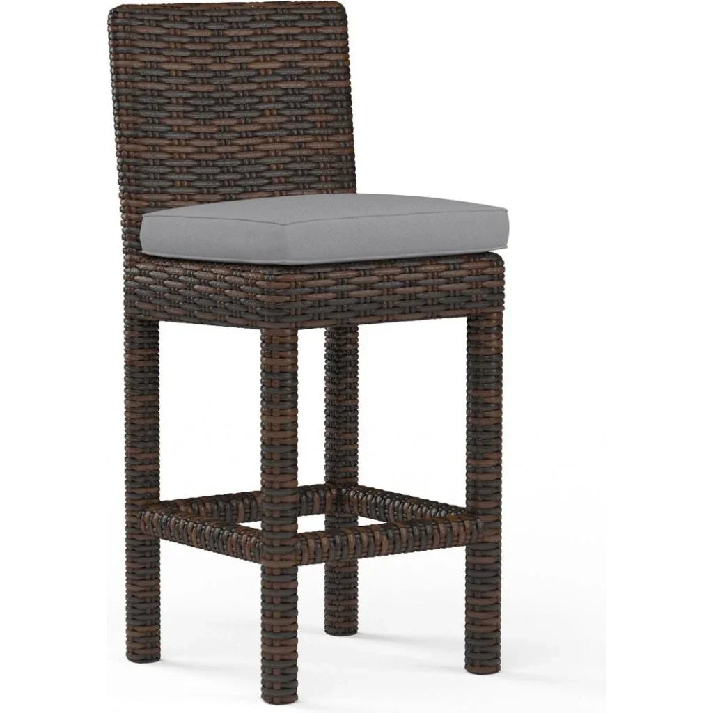 Montecito Sunbrella Outdoor Barstool - LOOMLAN - Sunset West - Outdoor Bar Stools