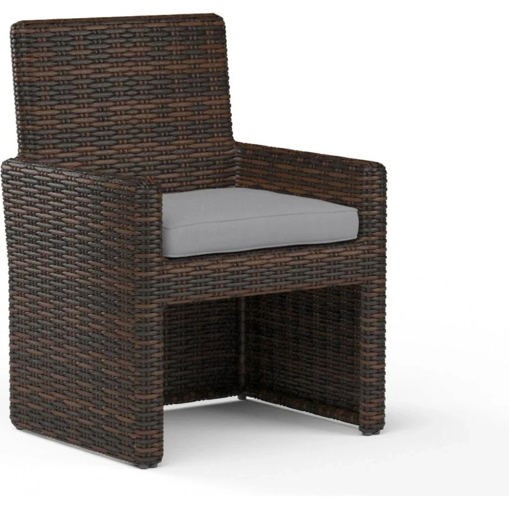 Montecito Sunbrella Outdoor Dining Chair 2PC - LOOMLAN - Sunset West - Outdoor Dining Chairs