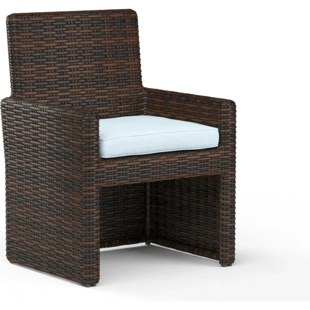 Montecito Sunbrella Outdoor Dining Chair 2PC - LOOMLAN - Sunset West - Outdoor Dining Chairs