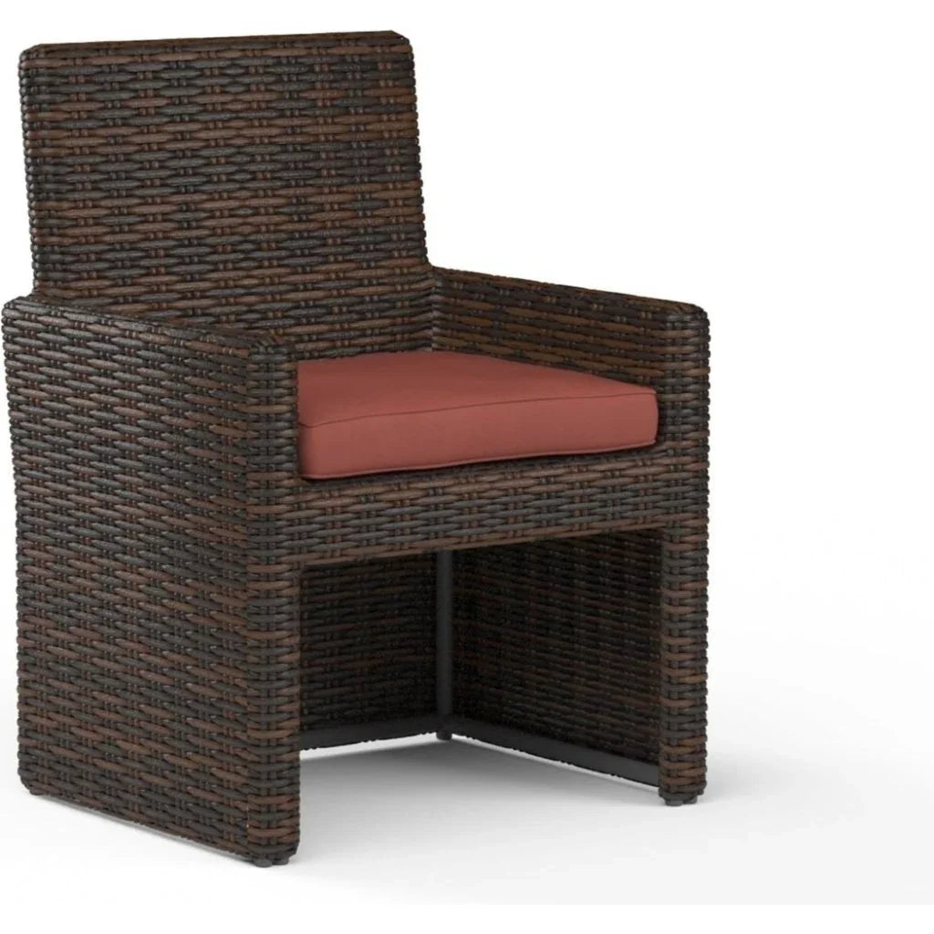 Montecito Sunbrella Outdoor Dining Chair 2PC - LOOMLAN - Sunset West - Outdoor Dining Chairs