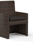 Montecito Sunbrella Outdoor Dining Chair 2PC - LOOMLAN - Sunset West - Outdoor Dining Chairs