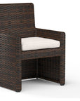 Montecito Sunbrella Outdoor Dining Chair 2PC - LOOMLAN - Sunset West - Outdoor Dining Chairs