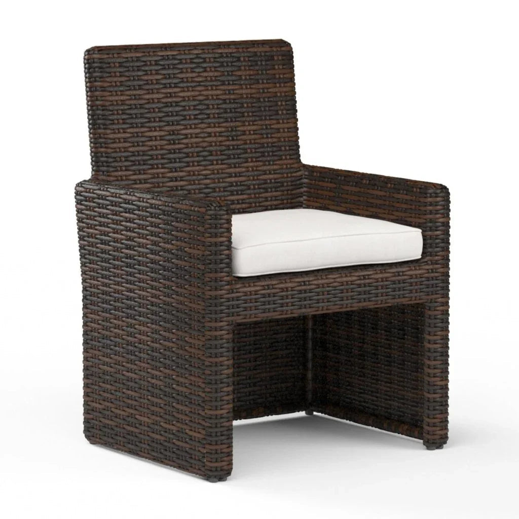 Montecito Sunbrella Outdoor Dining Chair 2PC - LOOMLAN - Sunset West - Outdoor Dining Chairs