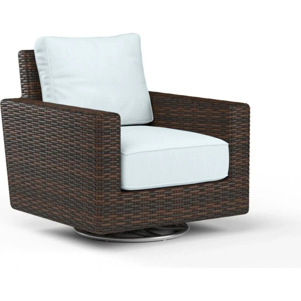 Montecito Sunbrella Swivel Outdoor Rocker - LOOMLAN - Sunset West - Outdoor Accent Chairs