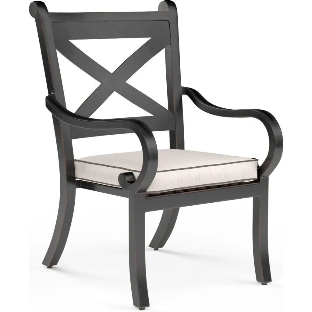 Monterey Sunbrella Outdoor Dining Chair 2PC - LOOMLAN - Sunset West - Outdoor Dining Chairs