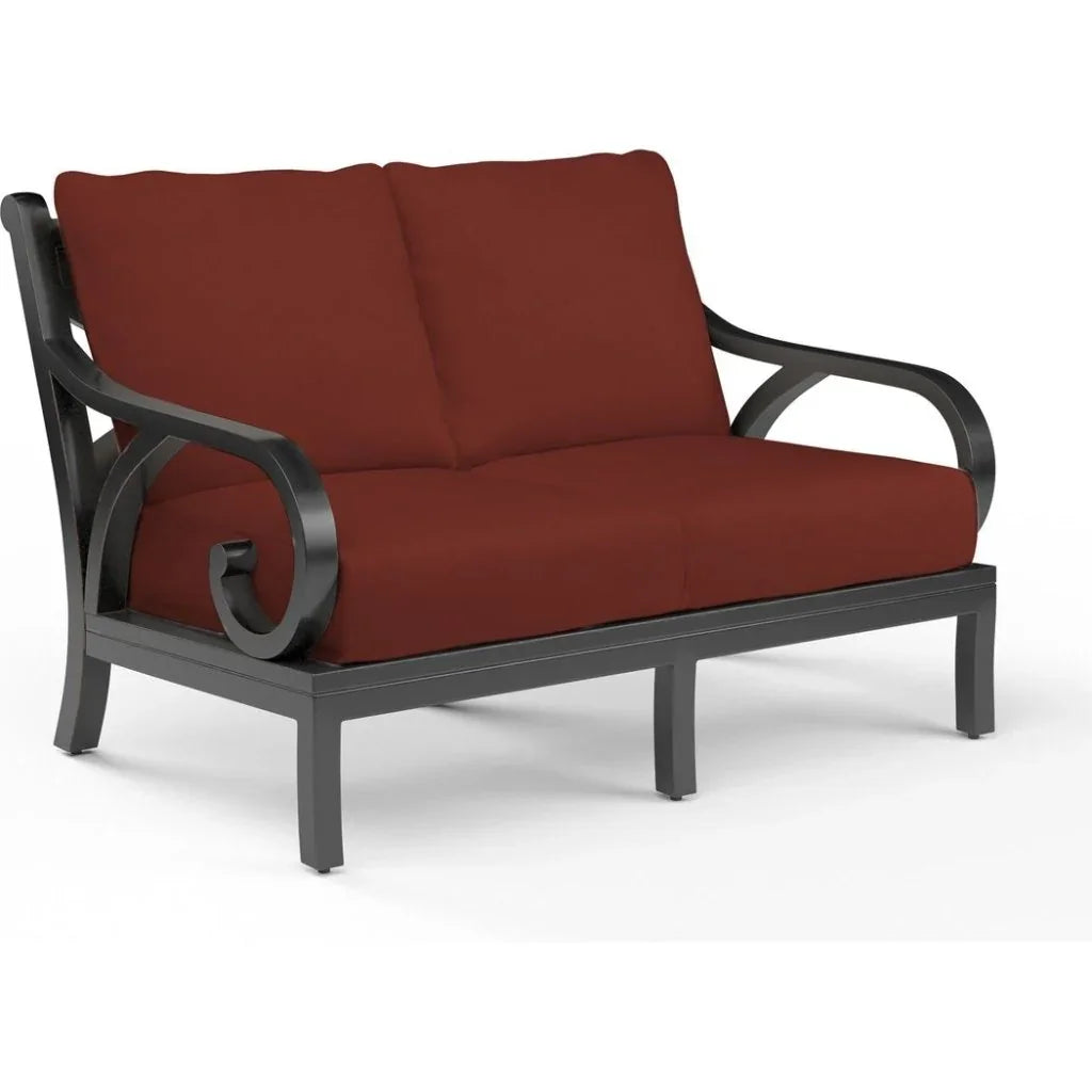 Monterey Sunbrella Outdoor Loveseat - LOOMLAN - Sunset West - Outdoor Sofas &amp; Loveseats
