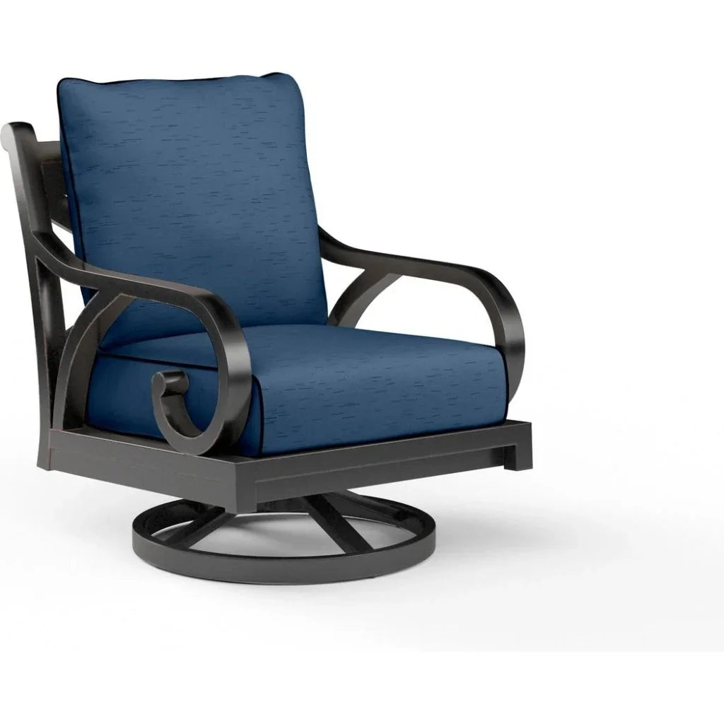 Monterey Sunbrella Swivel Outdoor Rocker - LOOMLAN - Sunset West - Outdoor Accent Chairs