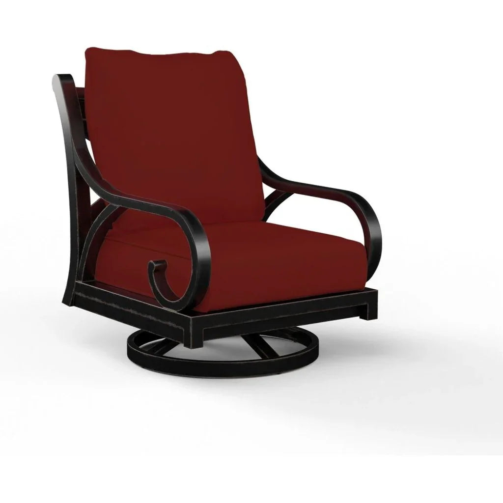 Monterey Sunbrella Swivel Outdoor Rocker - LOOMLAN - Sunset West - Outdoor Accent Chairs