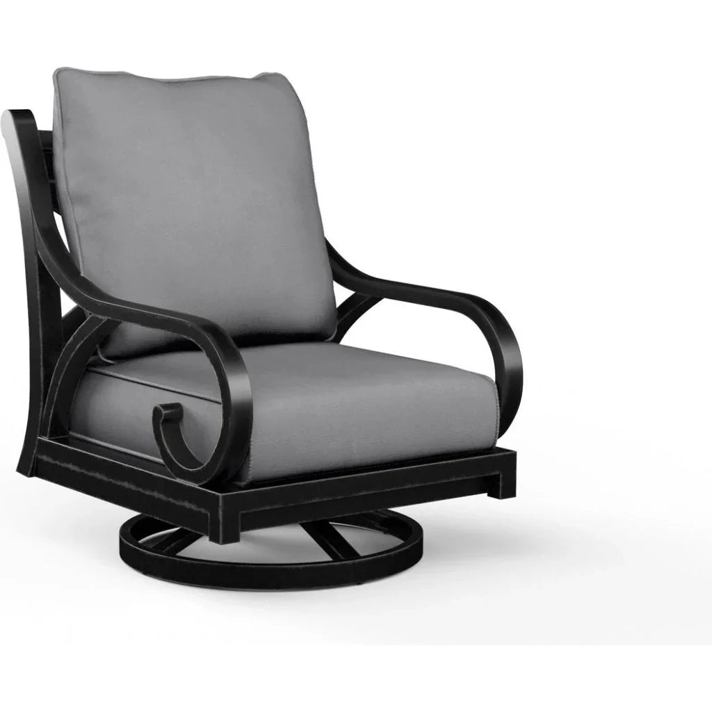 Monterey Sunbrella Swivel Outdoor Rocker - LOOMLAN - Sunset West - Outdoor Accent Chairs