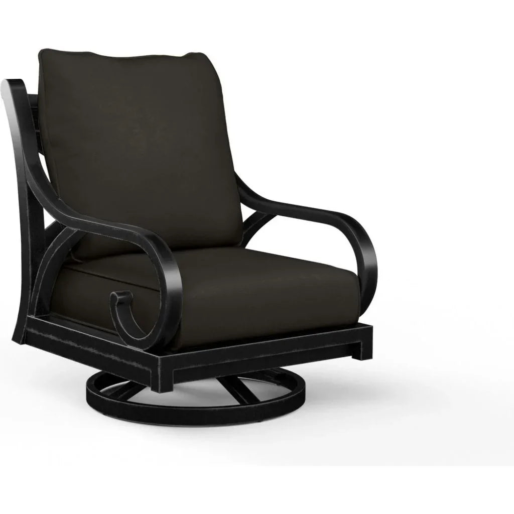 Monterey Sunbrella Swivel Outdoor Rocker - LOOMLAN - Sunset West - Outdoor Accent Chairs