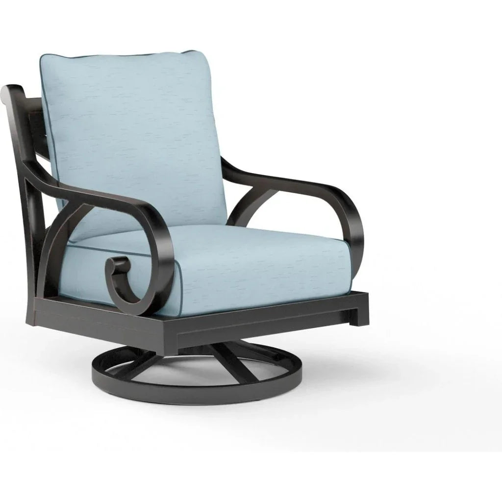 Monterey Sunbrella Swivel Outdoor Rocker - LOOMLAN - Sunset West - Outdoor Accent Chairs