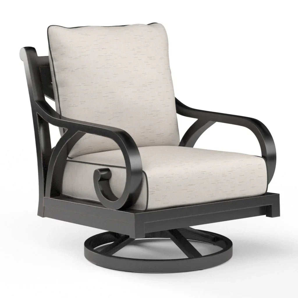 Monterey Sunbrella Swivel Outdoor Rocker - LOOMLAN - Sunset West - Outdoor Accent Chairs