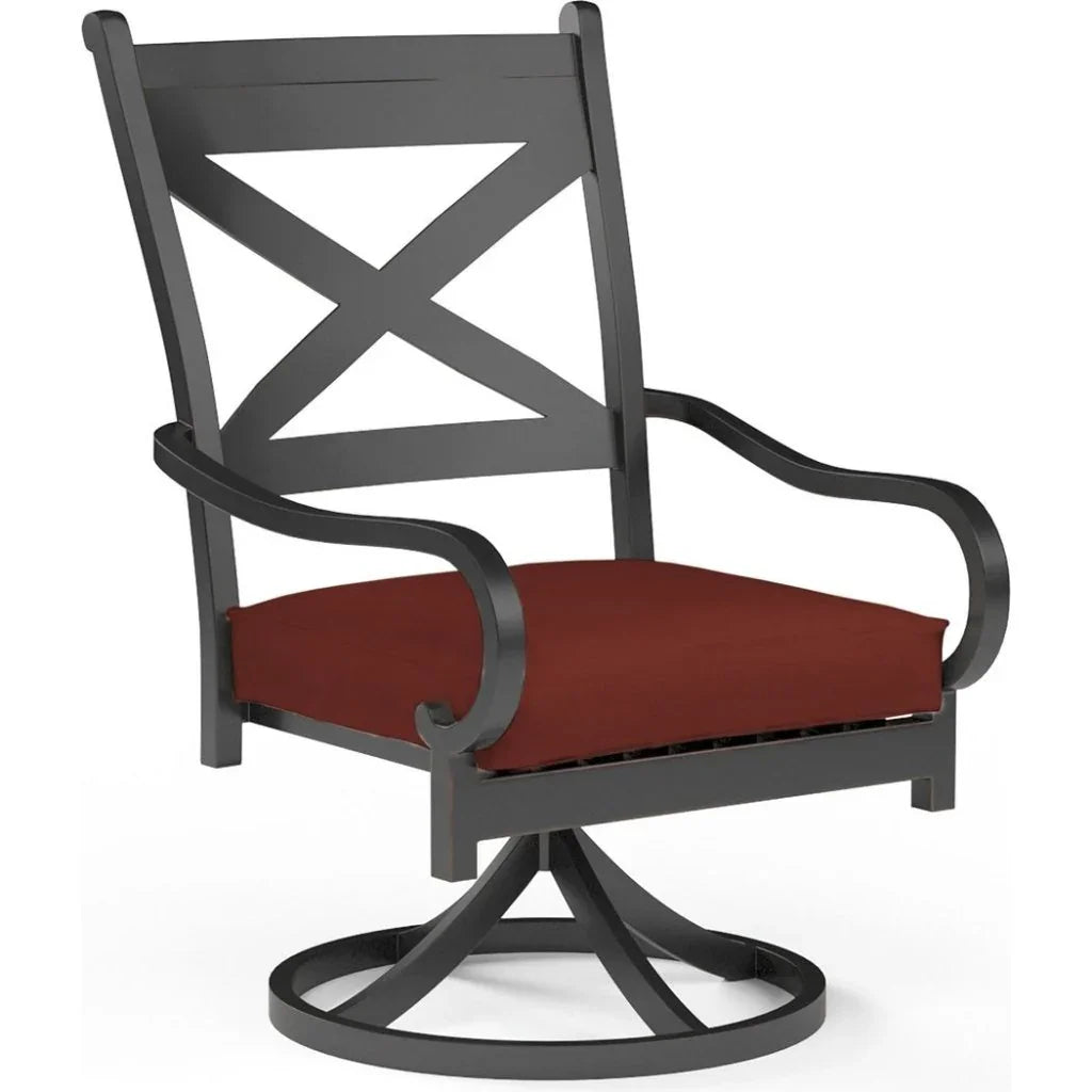 Monterey Swivel Outdoor Dining Chair 2PC - LOOMLAN - Sunset West - Outdoor Dining Chairs