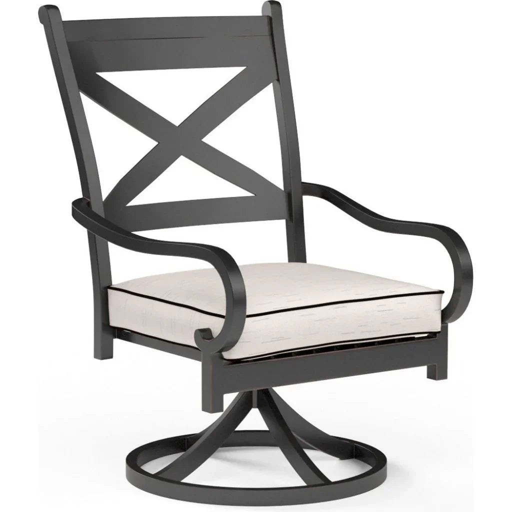 Monterey Swivel Outdoor Dining Chair 2PC - LOOMLAN - Sunset West - Outdoor Dining Chairs