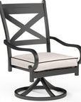 Monterey Swivel Outdoor Dining Chair 2PC - LOOMLAN - Sunset West - Outdoor Dining Chairs