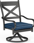 Monterey Swivel Outdoor Dining Chair 2PC - LOOMLAN - Sunset West - Outdoor Dining Chairs