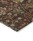 LOOMLAN Rugs Muse Brown Washable Indoor-Outdoor Rug