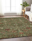 LOOMLAN Rugs Muse Green Washable Indoor-Outdoor Rug