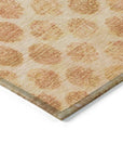 LOOMLAN Rugs Myrianna Orange Washable Indoor-Outdoor Rug