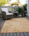 LOOMLAN Rugs Myrianna Orange Washable Indoor-Outdoor Rug