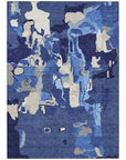 LOOMLAN Rugs Mysa Blue Washable Indoor-Outdoor Rug