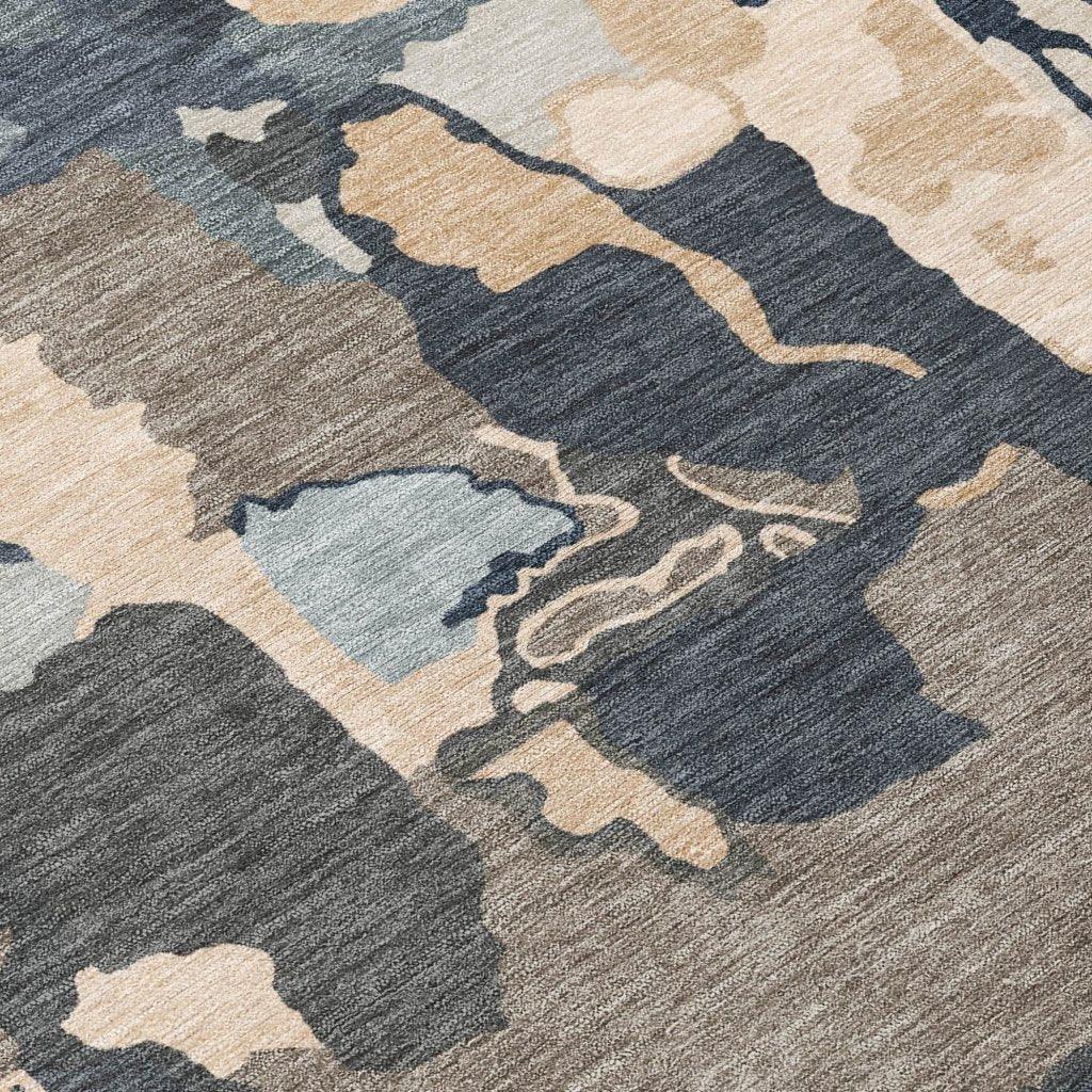 LOOMLAN Rugs Mysa Brown Washable Indoor-Outdoor Rug