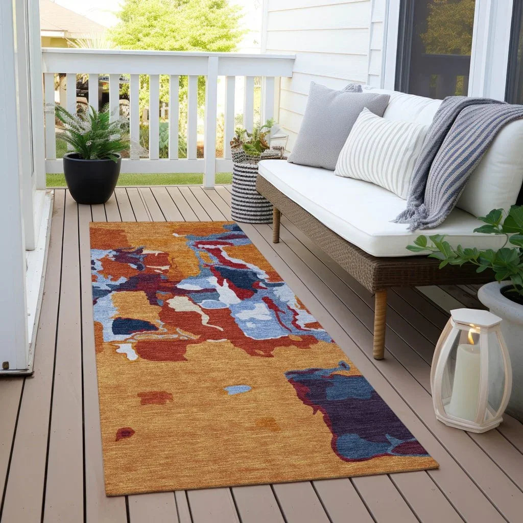 LOOMLAN Rugs Mysa Copper Washable Indoor-Outdoor Rug