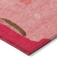 LOOMLAN Rugs Mysa Orange Washable Indoor-Outdoor Rug