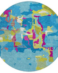 LOOMLAN Rugs Mysa Teal Washable Indoor-Outdoor Rug