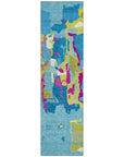 LOOMLAN Rugs Mysa Teal Washable Indoor-Outdoor Rug