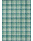 LOOMLAN Rugs Nahlia Blue Washable Indoor-Outdoor Rug