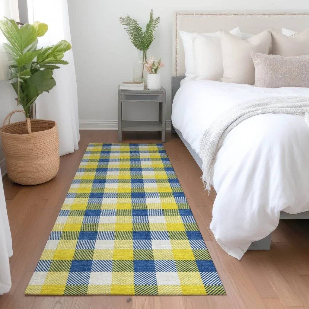LOOMLAN Rugs Nahlia Gold Washable Indoor-Outdoor Rug
