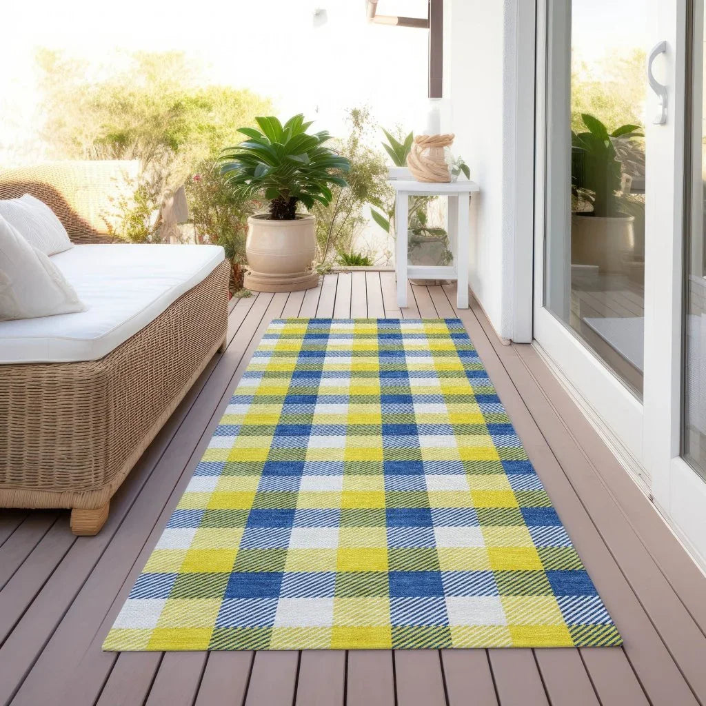 LOOMLAN Rugs Nahlia Gold Washable Indoor-Outdoor Rug